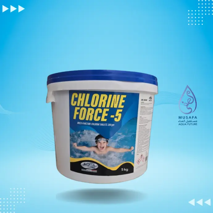   ITALIAN AQUA - FORCE 5 CHLORINE TABLET  (250G 5KGS) 
