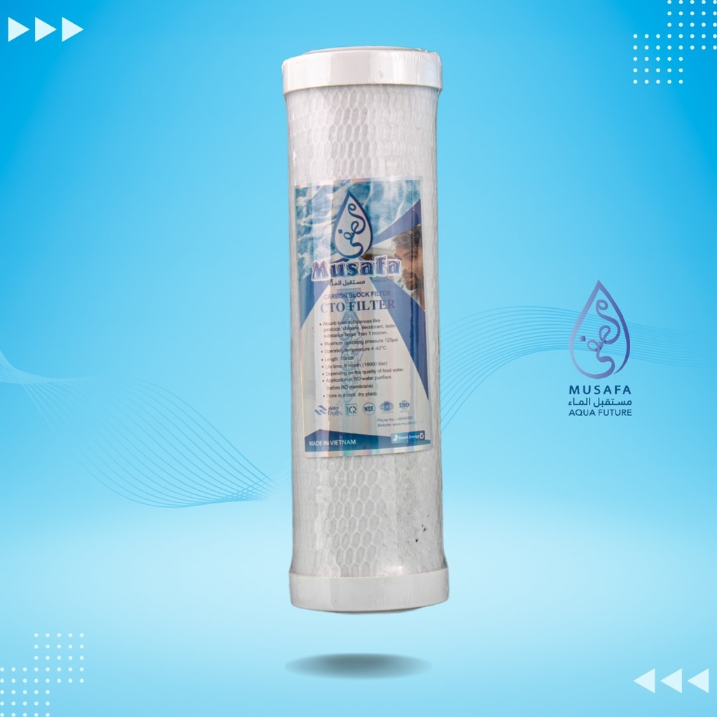 CTO Carbon Filter (10×2.5) – MUSAFA